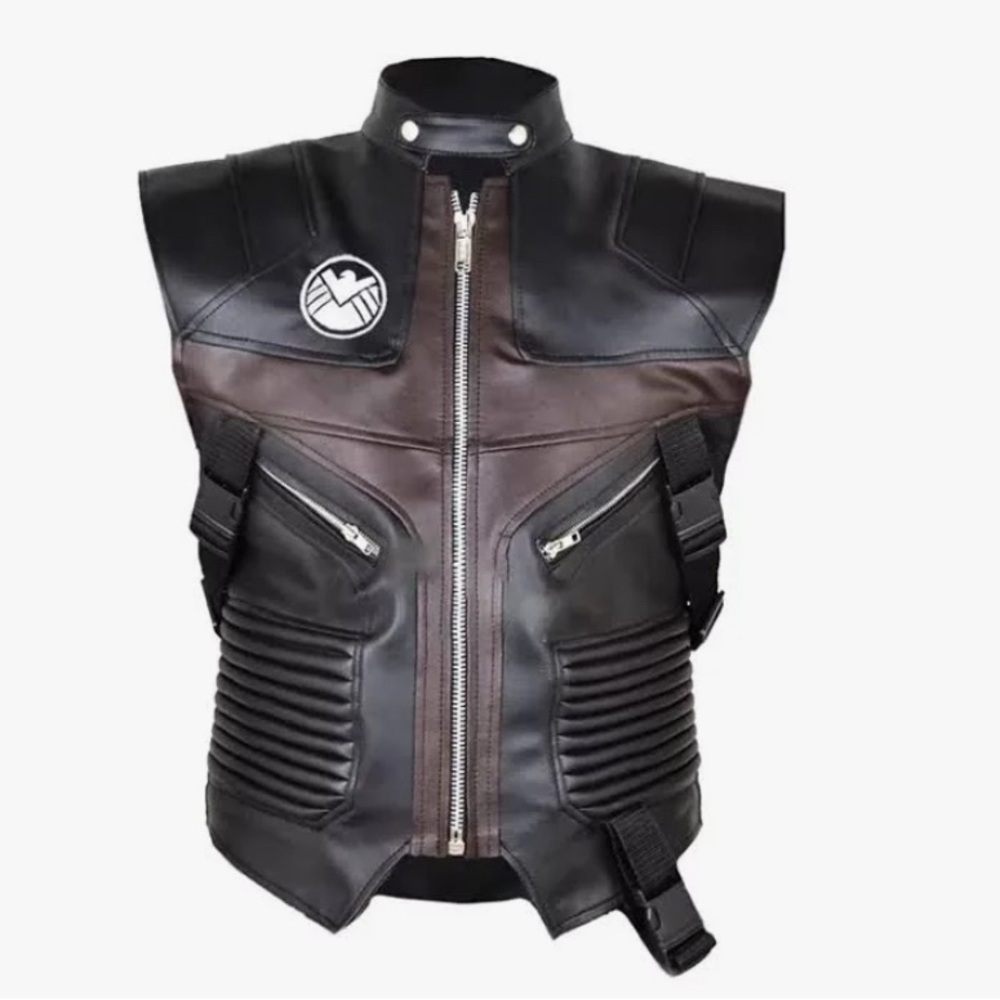 The Avengers Hawkeye Halloween Leather Vest